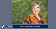 Annika Saarikko pituus ja paino