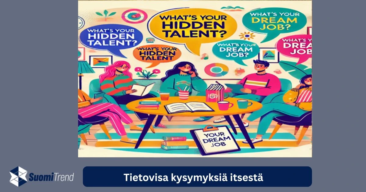 Tietovisa kysymyksiä itsestä